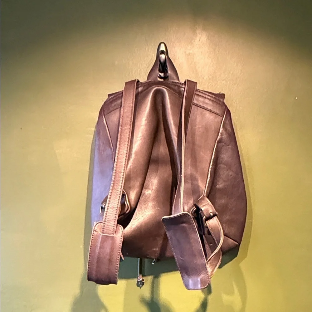 Rift Africa Brown Leather Backpack